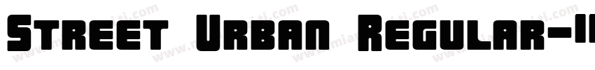 Street Urban Regular字体转换